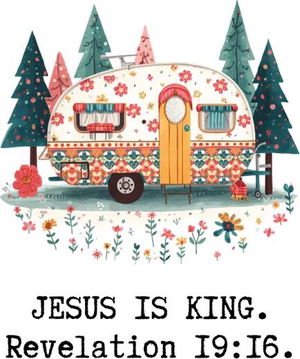 Jesus Is King Christmas Caravan design