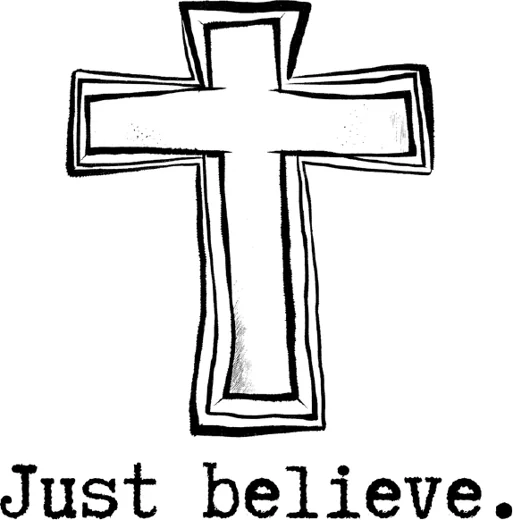Believe Cross design