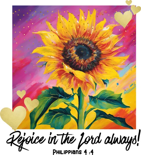 Rejoice in the Lord Always design