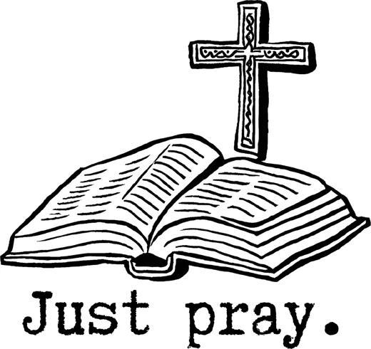 Pray Bible & Cross design